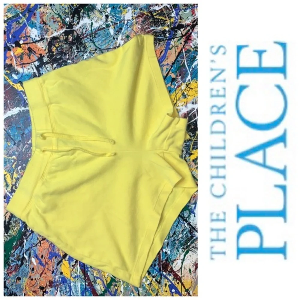 THE CHILDREN’S PLACE yellow tie front shorts.